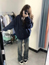 班尼路（Baleno）連帽拉鏈開(kāi)衫衛衣外套女2025新款春秋季潮流愛(ài)心百搭寬松女裝上衣 曬單實(shí)拍圖