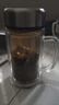 升級(jí)特厚雙層玻璃杯加厚把手透明水杯子大容量泡茶杯子茶水分離 【全新升級(jí)】加厚加質(zhì)不加價(jià)大氣銀色 340ML鋼本色【成功人士升級(jí)把手環(huán)】 曬單實(shí)拍圖