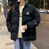 C.MATK雙面穿棉服男冬季新款男士棉衣立領(lǐng)防風(fēng)保暖加厚羽面包絨服 黑色-B XL 曬單實(shí)拍圖