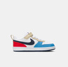 NIKE 耐克童鞋男女童休閑板鞋COURT BOROUGH魔術(shù)貼運(yùn)動鞋小童 曬單實(shí)拍圖