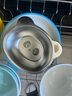 onlycook316不銹鋼寶寶輔食碗 兒童餐盤飯碗 卡通小碗嬰兒餐具餐盤-萌熊 曬單實拍圖