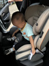 貝倍適（BAYBETSS）兒童安全座椅汽車用0-4-12歲寶寶360度旋轉(zhuǎn)嬰兒車載坐椅ISOFIX 米灰色【遮陽(yáng)棚+上拉帶+側(cè)保護(hù)】 曬單實(shí)拍圖