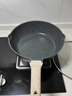 卡羅特麥飯石不粘鍋炒鍋家用小炒鍋平底鍋電磁爐燃?xì)庠顚Ｓ贸床隋?8cm 曬單實(shí)拍圖
