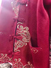 俞兆林（YUZHAOLIN）中老年人秋裝外套女唐裝奶奶春秋針織毛衣媽媽裝生日喜慶婚宴太太 FQSP12 酒紅色春秋 XL  （建議85-105斤） 曬單實(shí)拍圖