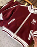 男女童拉鏈衛衣套裝2026新款春秋季兒童開(kāi)衫外套洋氣休閑兩件套潮 Z-88酒紅色拉鏈套裝春秋款 100 建議身高90-100cm 曬單實(shí)拍圖