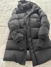 保姆鵝 兒童羽絨服男童加厚羽絨外套女童加長(zhǎng)保暖彈力冬裝童裝 炭黑 160 曬單實(shí)拍圖