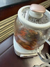 美的（Midea）【教師節禮物】花漾0膠水全玻璃全自動(dòng)養生壺辦公室煮茶壺1L燒水壺恒溫電熱水壺煮茶器YS10B101 曬單實(shí)拍圖