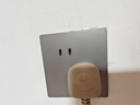 國(guó)際電工86型暗裝開關(guān)插座面板灰色家用墻壁二三插5孔USB網(wǎng)絡(luò)空調(diào)電源插座 錯(cuò)位五孔 曬單實(shí)拍圖