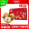 京鮮生山東煙臺萊陽(yáng)秋月梨 水果禮盒裝6枚單果300g+ 源頭直發(fā)包郵 曬單實(shí)拍圖