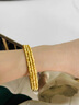興穎金包銀蹦迪珠手鐲女款三圈五圈記憶纏繞彈力手環(huán)鐲子送女友禮物 金1.3克-總重約22克-5圈蹦迪珠手鐲 曬單實(shí)拍圖