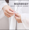 博沃尼克 雨衣非一次性雨衣半透明磨砂成人雨衣雨披 男女士長(zhǎng)款帶帽 白色（建議身高155-185cm） 曬單實(shí)拍圖