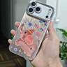 索利奧適用蘋果17Promax手機殼新款卡通動物自帶閃粉鏡頭膜iPhone16可愛硅膠防摔散熱保護套簡約男女軟款 【古董白】羽紗小象-閃粉鏡頭膜+珍珠手鏈 蘋果17Promax 曬單實拍圖