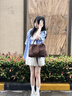 迪士尼包包女款2025新款斜挎年輕女包女士大容量通勤托特包生日禮物 美拉德復古托特包+小熊掛件 曬單實(shí)拍圖