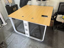 京英辦公桌椅組合簡(jiǎn)約現代辦公室職員電腦桌子組合工位四人屏風(fēng)工作臺 雙人位+柜子 曬單實(shí)拍圖