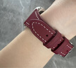 非凡皮匠適用applewatch10蘋(píng)果手表表帶apple watch表帶ultra2男女s10新款iwatch手表帶真皮s9女40/41/44mm 波爾多紅（小蠻腰女款） (S) 40/41/42表 曬單實(shí)拍圖