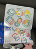 澳貝（auby）嬰幼兒玩具豆豆絨小兔子毛絨安撫玩偶可入口水巾哄睡+牙膠啃咬 曬單實(shí)拍圖