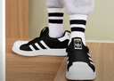 阿迪達斯（adidas）童鞋春秋款男女小童經(jīng)典三葉草一腳蹬貝殼頭運動(dòng)鞋GX3231 曬單實(shí)拍圖