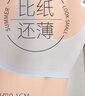 浪莎無痕內(nèi)衣女薄款夏季大胸顯小胸聚攏無鋼圈美背式冰絲涼感文胸罩 曬單實拍圖