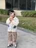 迪士尼（Disney）寶寶春秋裝套裝2025新款1-3歲4帥氣男童春秋季三件套炸街嬰兒童衣 卡其色 XY24058 薄款 80 高75cm內 1歲內【80碼】 曬單實拍圖