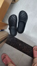 名創(chuàng)優(yōu)品（MINISO）洞洞鞋男女夏季外穿涼鞋防滑厚底踩屎感包頭涼拖鞋 黑色+海洋星星 曬單實拍圖