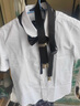 羅蒙男童禮服夏季兒童畢業(yè)演出服幼兒園背帶褲花童 黑色套裝 140 曬單實(shí)拍圖
