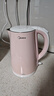 美的（Midea）電熱水壺家用電水壺?zé)畨?雙層防燙 0涂層食品級(jí)304不銹鋼 1500W快速沸騰 1.7L大容量 HJ1705 曬單實(shí)拍圖