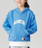 asics亞瑟士童裝春季新款女童運動(dòng)休閑印花連帽長(cháng)袖衛衣T恤 8874天空藍 165 曬單實(shí)拍圖