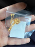 中國(guó)黃金（CHINA GOLD）四葉草黃金項(xiàng)鏈女足金轉(zhuǎn)運(yùn)珠吊墜七夕情人節(jié)禮物送女友老婆 【京速達(dá)】足金四葉草吊墜約0.3g*配銀鏈 曬單實(shí)拍圖