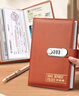 離草存單收納夾票據(jù)收納冊存單本存折現(xiàn)金支票夾存款單夾攢錢多功能防水大容量兒童理財帶鎖 棕 曬單實拍圖