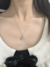 唯一（Winy）項(xiàng)鏈女999純足銀海洋之心生日七夕情人節(jié)禮物送女友老婆輕奢小眾 【海洋之心】托帕石+玫瑰花禮盒 曬單實(shí)拍圖