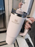 STANLEY巨無霸杯PRO吸管杯水杯保溫杯不銹鋼杯子大容量辦公887ML-晶粉色 曬單實(shí)拍圖