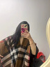 恒源祥斗篷披肩美拉德圍巾格子2024秋冬新款時(shí)尚高級感外搭女流蘇披風(fēng) [英倫卡其格]披肩 曬單實(shí)拍圖