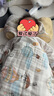 貝瑞加（Babyprints）寶寶連體衣2件裝嬰兒四季內衣純棉爬服薄款哈衣柔軟家居睡衣 藍66 曬單實(shí)拍圖