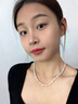 伊燦碎銀子仿珍珠項鏈女2025年新款爆款高級感鎖骨鏈輕奢小眾設計頸鏈 短款碎銀子珍珠項鏈 曬單實(shí)拍圖