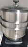 愛(ài)仕達(dá)（ASD）蒸鍋304不銹鋼三層蒸鍋 家用蒸煮一體湯鍋34CM加高不串味蒸籠Q1 曬單實(shí)拍圖