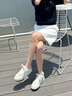 愛步（ECCO）休閑鞋女 2025新款百搭平底鞋簡約球鞋板鞋德訓(xùn)鞋 街頭272833 灰白色/白色27283350153 37 曬單實(shí)拍圖