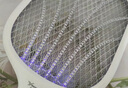 雅格(YAGE)電蚊拍防基孔肯雅熱充電式家用強力滅蚊拍紫光誘蚊滅蚊燈 曬單實(shí)拍圖