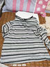 韓系穿搭條紋早秋長(cháng)袖t恤女春秋季薄款寬松慵懶風(fēng)防曬罩衫上衣服 圖片色 XL 曬單實(shí)拍圖