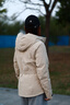 KOLON SPORT/可隆戶(hù)外羽絨服 女士防水透濕HALF BELT輕量羽絨夾克 LKDJ5WN090-BE 米黃 L 170/92A 曬單實(shí)拍圖