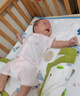 貝瑞加（Babyprints）嬰兒衣服2件裝新生兒連體衣短袖寶寶哈衣純棉薄款爬服 粉黃59 曬單實拍圖