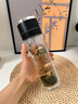 NCNE德國品質(zhì)玻璃杯一鍵開(kāi)蓋保溫杯茶水分離杯車(chē)載水杯男新款雙層加厚 紳士黑雙層速開(kāi)+杯套 500ml 摔壞包賠 曬單實(shí)拍圖