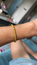 中國黃金（CHINA GOLD）黃金手鏈足金兩世歡手鐲金珠手串七夕情人節(jié)生日禮物送女友送老婆 兩世歡》黃金手鏈4.6g 曬單實拍圖