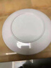 甜雅靜仿瓷密胺盤子商用餐具圓形塑料碟子圓盤火鍋菜盤白色快餐自助。 淺盤 14英寸 曬單實拍圖