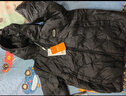 雪中飛【壓膠工藝】兒童羽絨服新款男女童秋冬季輕薄保暖外套 黑色 110 曬單實拍圖