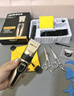奧克斯（AUX）剃頭理發(fā)器電推子成人電推剪嬰兒電動剪發(fā)器家用兒童剃頭刀剪頭發(fā)推子剪刀理發(fā)工具套裝 豪華全配款【精鋼雙剪+備用刀頭+美發(fā)禮包】 曬單實拍圖