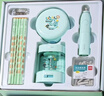 得力（deli）鱷魚(yú)學(xué)生電動(dòng)文具套裝禮盒  電動(dòng)卷筆刀+洞洞鉛筆+桌面吸塵器+電動(dòng)橡皮擦文具生日禮物綠10件套 曬單實(shí)拍圖