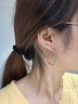 DAISY DREAM玫瑰的故事劉亦菲同款耳環(huán)女2025年新款歐美大圓圈耳圈氣質(zhì)耳飾品 【4CM】素圈耳環(huán) 曬單實(shí)拍圖