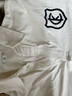 Calvin KleinJeans25春夏女士學(xué)院風(fēng)ck盾牌刺繡落肩五分袖T恤POLO衫47B209G YAS-牛乳白 M 曬單實(shí)拍圖