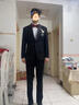 啄木鳥(niǎo)（TUCANO）西服套裝男士三件套商務(wù)休閑西裝職場(chǎng)正裝新郎伴郎結(jié)婚宴會(huì)禮服 西服外套+馬甲+褲子【三件套】 XL 【推薦125斤-140斤】 曬單實(shí)拍圖