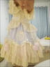 閃動(dòng)少女（SHANDONGSHAONV）藍粉可愛(ài)甜美lolita長(cháng)袖短款連衣裙OP蓬蓬公主裙洛麗塔連衣裙 L 曬單實(shí)拍圖